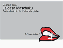 Tablet Screenshot of dr-maschuku.de